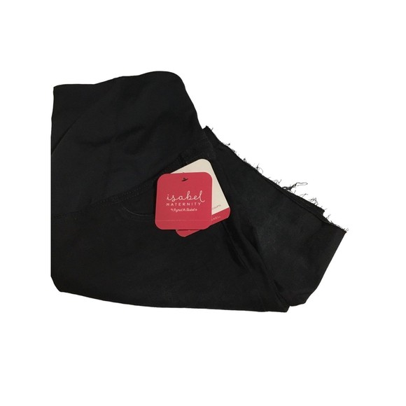 Isabel Maternity By Ingrid and Isabel. NWT Size 14 black raw hem bermudas - Picture 7 of 7